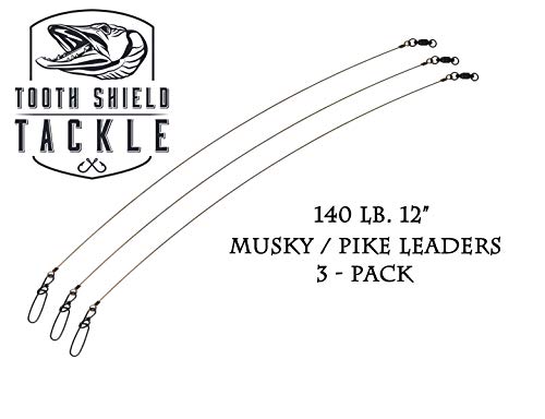 Tooth Shield Tackle 140 lb. 12" 3 Pack Premium Stainless Steel Solid Wire