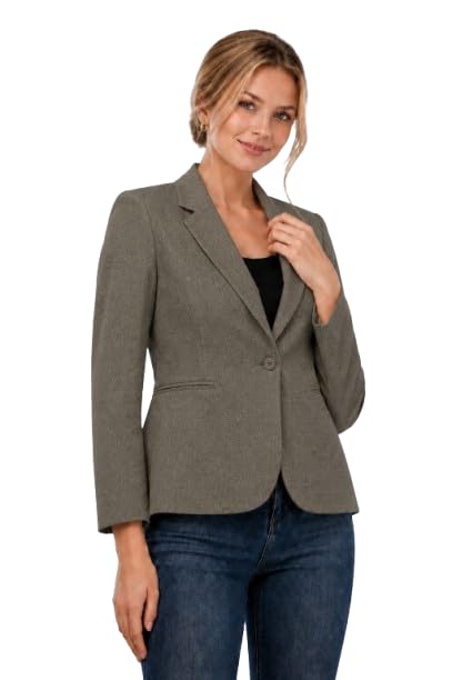 sognare Women's Blazer Coat || Regular Fit || Executive/Formal/Casual All-Season, Versatile & Fashionable Fully Lined Blazer-picture-29