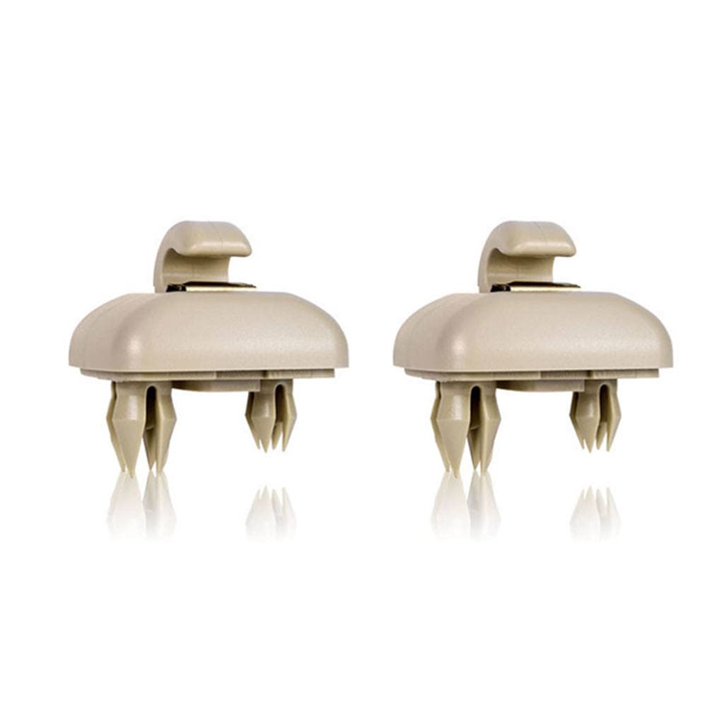 Clip Visiera Parasole Per Audi A1 A3 A4 A5 Q3 Q5 TT RS: Gancio Di Ricambio Grigio (2 Pezzi) - 2