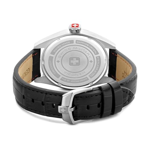 Image of Swiss Military Hanowa Lynx Black Dial Watch for Men - SMWGB0000703