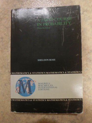 A First Course in Probability 0029466008 Book Cover