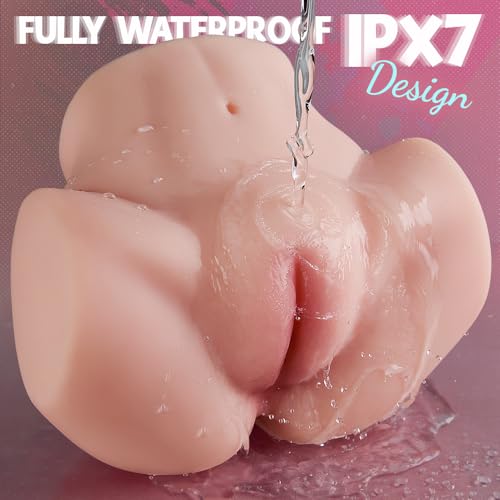 Image of 10 Vibrations Pussy Ass Male Masturbator Sex Toy with Tight Vagina