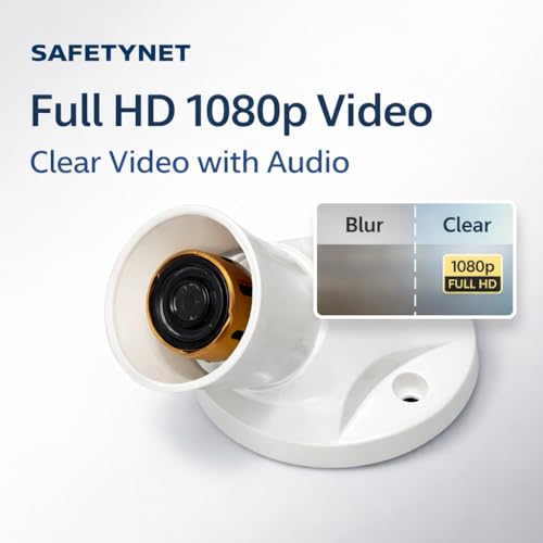 Image of SAFETYNET Wi-Fi Holder Camera | 1080p Hd Clarity | Watch Live View Option Recording | Supported 32GB SD Card | Secret Nanny Cam | Indoor Security Camera (iWFCam APP)