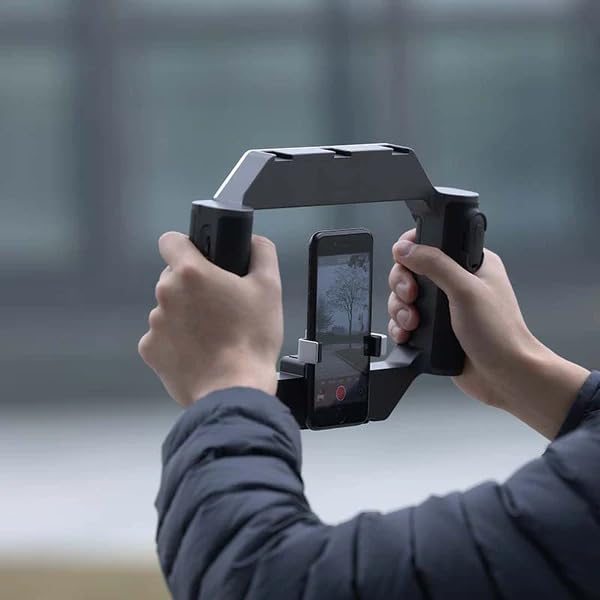 Image of ADZOY Smartphone U-Rig Light Cell Phone Handheld Stabilizer Rechargeable, Remote Controlable 2500K-9000K CRI 90+ for Filmmaking Live Steam YouTube Video Recording