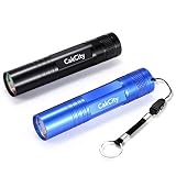 2 Pack Small LED Keyring Torch Ultra Bright IP44 Outdoor Waterproof Black Portab...