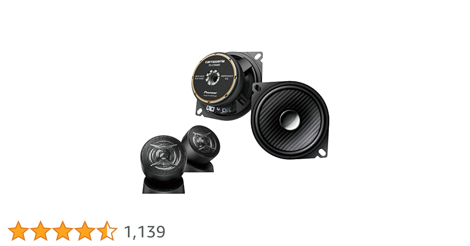 Pioneer TS-F1040SII スピーカー カロッツェリア TS-F1040SII パイオニア 車載用10cm2way