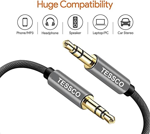 Image of Tessco Single 1 Meter Aux Cable 3.5 1 (LA-454)