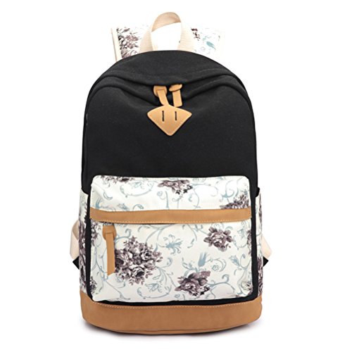 Mochila Bolsa de Hombro Bolso de Lona Moda para chichas Viaje para PC portátil Revista