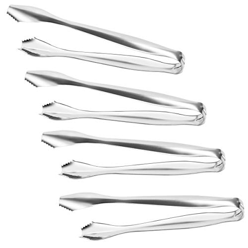 SOLEADER Ice Tongs, Pom Tongs,7 Inch Kitchen Tongs, Small Serving Tongs, Food-Grade Premium