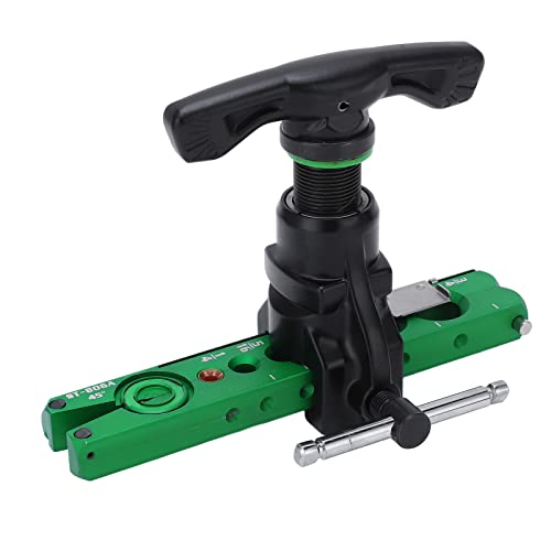 Flaring Tools, 45 Degree Eccentric Cone Type Tube Expander for 1/4 5/16 3/8 1/2 5/8 3/4in Pipes for Water Gas Refrigeration Brake Line Applications