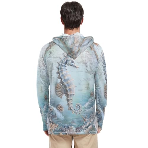 Golden Sun Face Sun Blocking Shirts UPF 50+, Cooling Long Sleeve Shirts, Mens Long Sleeve Running Shirt3