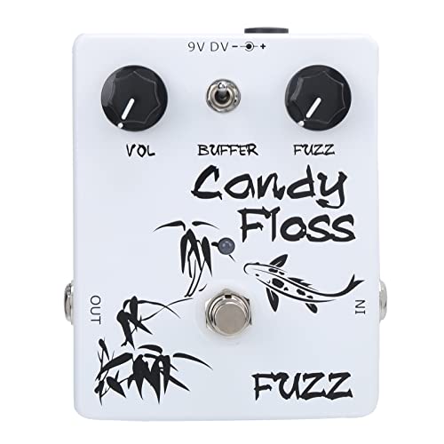 Effet de pédale Fuzz unique True Bypass pour accessoires de musique pour guitare électrique DC9V CP-42, blanc - Les Beatles, Paul McCartney, John Lennon, RIngo Starr, George Harrison Effet de pédale Fuzz unique True Bypass pour accessoires de musique pour guitare électrique DC9V CP-42, blanc