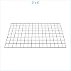 SSWBasics 2' x 4' Wire Grid Panel in Sleek Black - Sturdy Black Grid Wall Panels - Versatile Wire Gridwall Panel for Retail Display, Home Organization, and Wall Panel Decoration - Durable and Stable