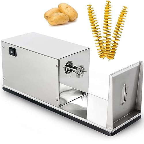 Máquina eléctrica espiral para papas de acero inoxidable