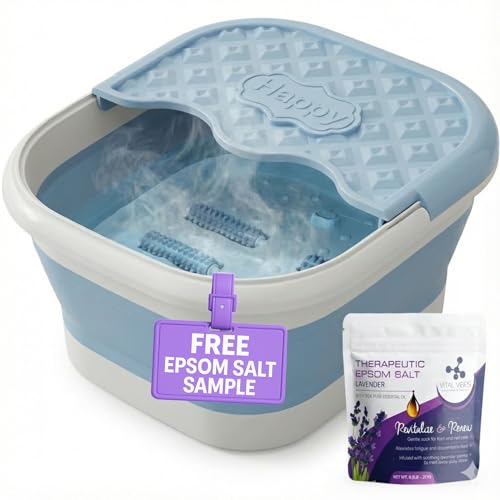 Spa de pies plegable Vital Vibes con tapa térmica miniatura 1