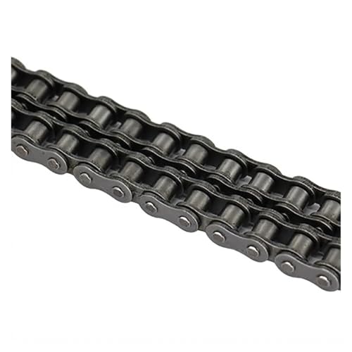Chaîne à rouleaux double rangée en acier 45# de haute précision