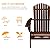 Outvita Folding Adirondack Chair Set of 2, 350LBS Solid Wood Garden Chair Weather Resistant, Outdoor Wooden Accent Furniture Fire Pit Lounge Chairs for Garden, Yard, Patio, Lawn, Carbonized