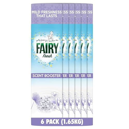 Fairy In-Wash Scent Booster, 6 packs x275g, Silk Tree Blossom & Jasmine, Mild Freshness That Lasts