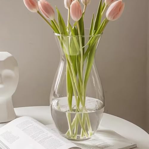 DARENYI Clear Flower Vase 23cm Glass Vase Modern Home Decor for Home, Office, Wedding - Cosy Home Interiors DARENYI Clear Flower Vase 23cm Glass Vase Modern Home Decor for Home, Office, Wedding - Image 8