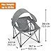 Bright Starts Pop 'N Chill Travel Seat, Indoor/Outdoor Use, Infant Seat with UPF 50+ Canopy, Grey, Ages 0-6 Months