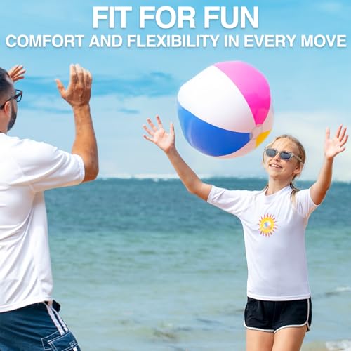 image for Kanu Surf Girls' Standard Karlie Rash Guard UPF 50+ Sun Protection Sho