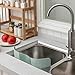 Other Kitchen Tools Accessories Tools Gadgets TPR Good Elasticity Foldable Sink Splashing Guard with Suction Cups Practical Reusable Water Baffle Board Kitchen Accessory Sink