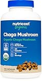 Nutricost Organic Chaga Mushroom Capsules 1000mg, 75 Servings - CCOF Certified Made with Organic Chaga Mushroom, Vegetarian, Gluten Free, 500mg Per Capsule, 150 Capsules