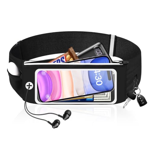 Running Belt with Touch Screen Fits 6.9 Phones Adjustable Waist
