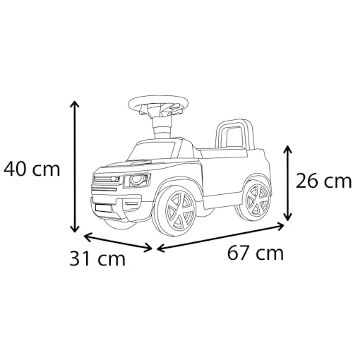Bandits and Angels Rutschauto Land Rover Defender (Schwarz) – Bild 8