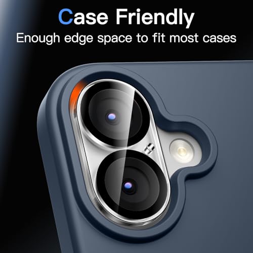 Image of JETech Camera Lens Protector Guard for iPhone 17, Clear, 3-Pack