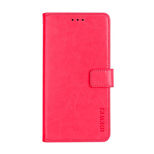 OIATROEWallet case Stand Cover for Huawei Nova 9 SE -Magnetic Closure, Ultra Slim Leather Flip Cover Wallet for Huawei Nova 9 SE-Rose red