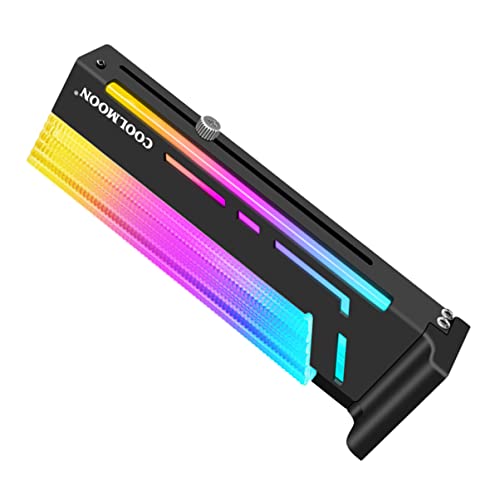 Mobestech Holder Fixation Supporting Rgb Support Gpu Accessory Led Black Card Part Computer Brace Argb Light Frame Bracket Graphic Magnetic V