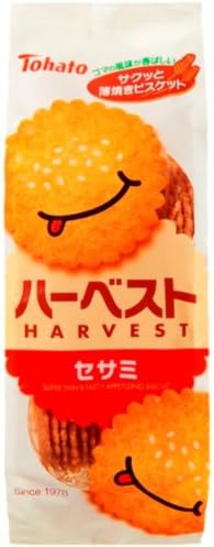TOHATO Harvest Biscuit Sesami 8-count (12-pack)