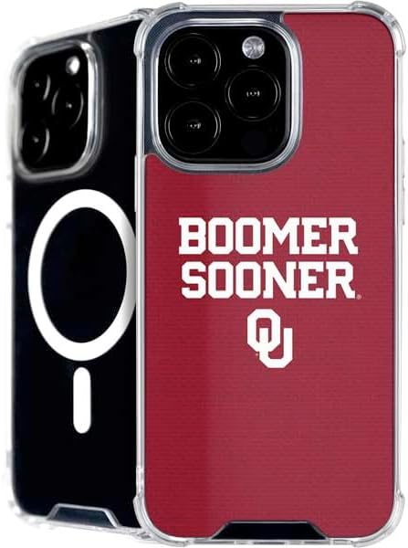Skinit Phone Case Compatible with MagSafe iPhone 16 Pro - Officially Licensed University of Oklahoma Boomer Sooner Design