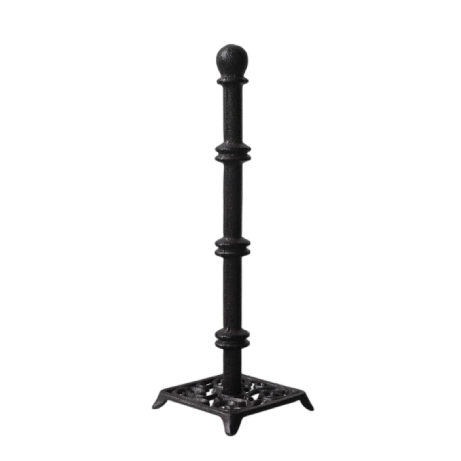 Portarotolo da Cucina Dispenser Carta Cucina Porta Rotolo Supporto Verticale Base Pesante in Ghisa Dal Profilo Ridotto, Stile Rustico Americano, Design Con Base Quadrata