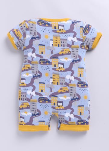 Image of BABYGO Baby Half Sleeve Rompers 100% Cotton for New Born Baby|Daily Suits for Baby Boys & Girls| 0-3M| 3-6M|6-9M|Onesies| Infant Clothes | Pack of 1