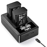 Lachy 2X Akku NP-FW50 mit DUAL Ladegerät für Sony A6000, A6400, A6300, A6500, A7, A7II, A7RII, A7SII, A7S, A7R2, A5000, NEX-3, NEX-3N, NEX-6 Kamera