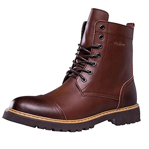 Warm Gefüttert Winterschuhe Winterschuhe Herren Wasserdicht Trekking Wanderschuhe Winterschuhe Herren (Coffee,40)