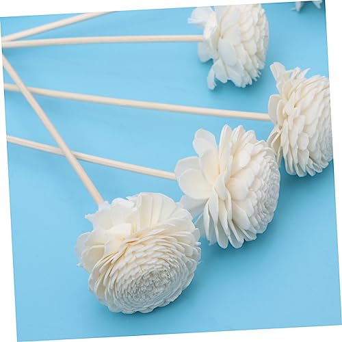 Palitos Difusores de Rattan Natural con Diseño de Flor 15 Piezas miniatura 3