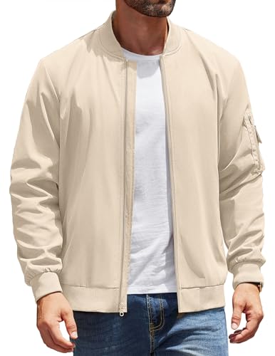 Blouson bomber décontracté pour homme idéal pour les sorties du printemps et de l'automne