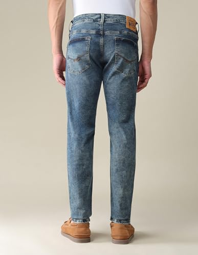 Image of U.S. POLO ASSN. Denim Jeans for Men - Slim Tapered Fit, Mens Jeans for Office & Regular Wear - 36, Blue