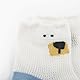 ANIMQUE 4 Paare Unisex Baby Sommer Socken 5-8 Jahre Kleinkind Kinder Dünne Baumwolle Mesh Atmungsaktive Socken Niedliche Cartoon Elastische Weiche Bequeme Socken, Bär Blau XL