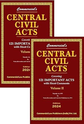 Buy Commercial's Central Civil Acts Covering 121 Importants Acts with ...