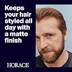 HORACE Hair Wax Pomade for Men – Strong & Long-Lasting Hold – Matte Finish – No Silicones or Mineral Oils – Woody Scent – Refillable, 50 ml - Image 2