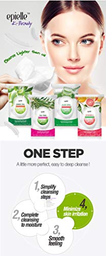 Epielle FRESH60_2PK Green Tea Makeup Remover Cleansing Wipes thumb #5