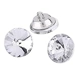 100Pcs Rhinestone Crystal Upholstery Buttons with Round Buttons for Sewing Sofa Upholstery Button DI