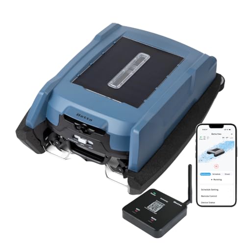 Betta Neo Solar-Powered Robotic Pool Skimmer with App Control & Ultra Long-Range Gateway System...