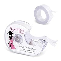 MELLIEX 2 Rollen Fashion Tape Körper Doppelseitiges Klebeband Transparent Clothing Tape für Bh Träger Kleid Damen Bekleidung Zubehör mit 1 Spender