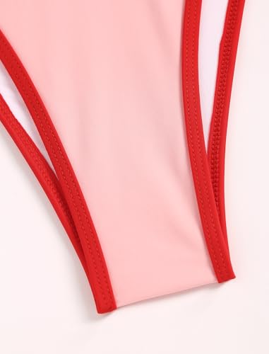 Image of ZAFUL Bikini Sets for Women Halter Bow Decor Tiny Floral Gingham Print Swimsuit Tie Side 2 Pieces Bathing Suit