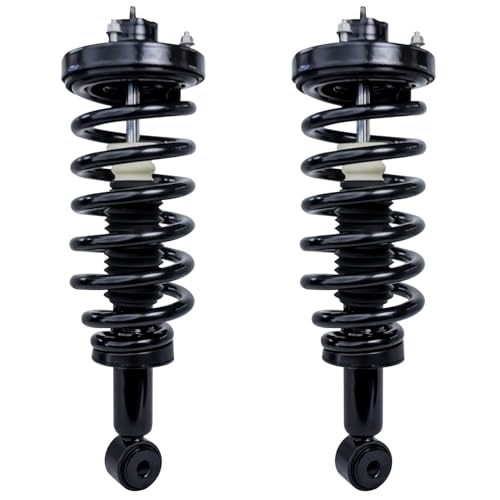 Image of Detroit Axle - 14pc Struts Kit for Ford 2003-2005 Expedition Lincoln Navigator, 4 Front Rear Struts 2 Front Lower Control Arms Ball Joint 4 Outer Inner Tie Rods 2 Sway Bars 2 Boots Replacement